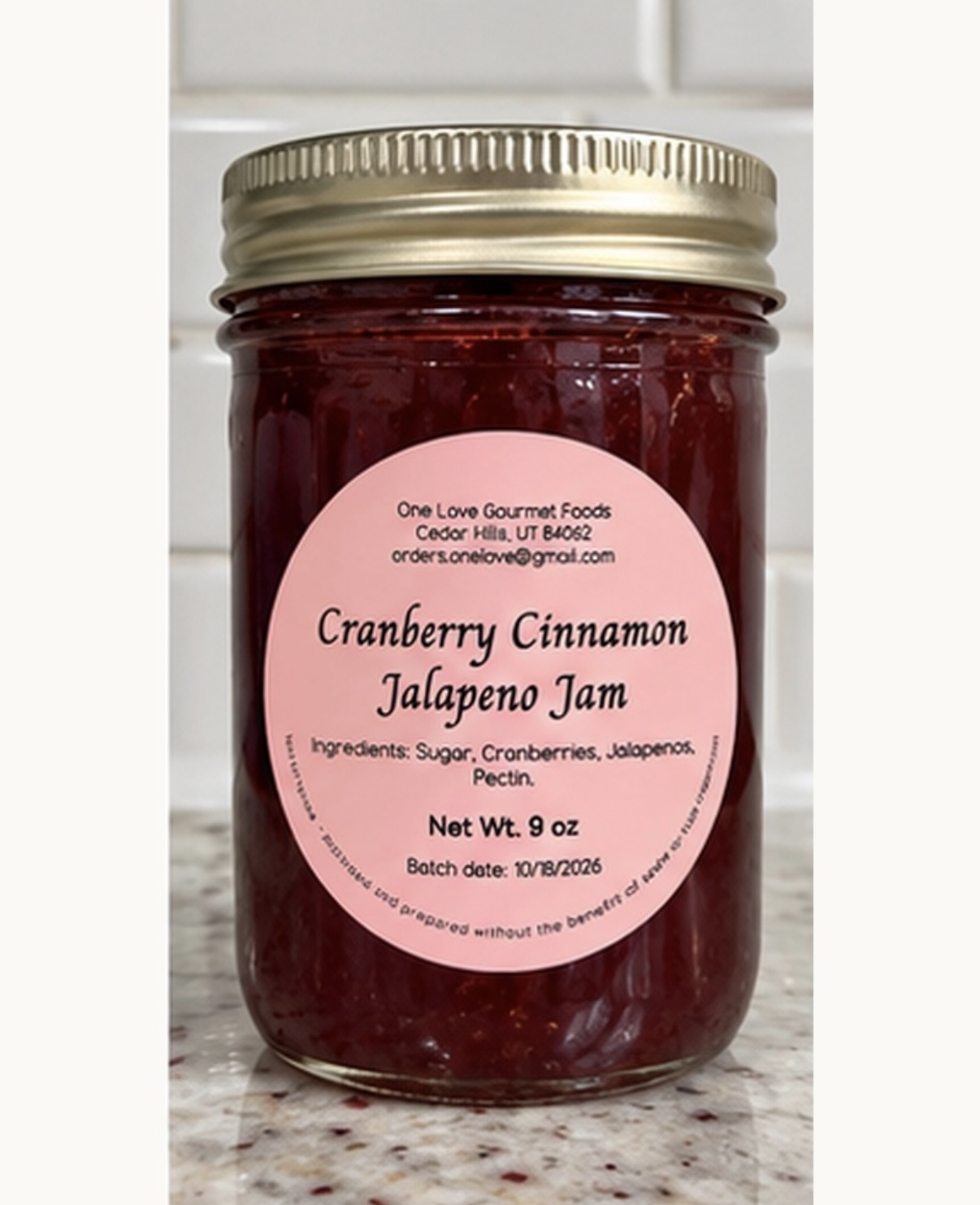Cranberry Cinnamon Jalapeno Jam